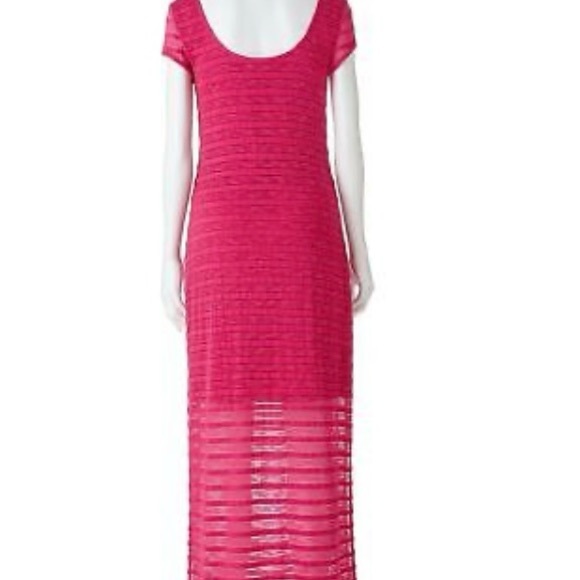 Navy blue, APT. 9, stripped texture maxi dress, Sz. XL. NWT. - Picture 4 of 7